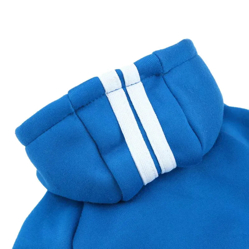 Adidog Winter Dog Jumpsuit | Thick Puppy Tracksuit for Small Dogs | Warm Pet Overalls & Hooded Outfit for Yorkie, Chihuahua & Pug