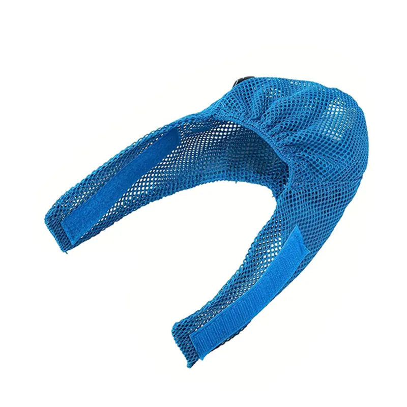 Adjustable Cat Muzzle & Eye Mask - Breathable Mesh Grooming Mask for Kittens, Calming Soothing Hood for Nail Trimming & Care