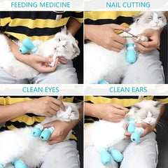 Adjustable Cat Paw Protectors – Silicone Anti-Scratch Mittens for Bathing & Grooming