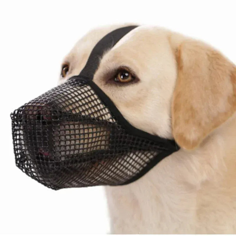 Adjustable Dog Mouth Cover | Anti-Licking & Anti-Biting Pet Muzzle | Breathable Dog Mouthpiece for Drinking