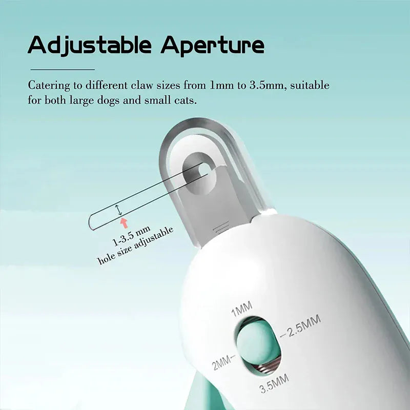 Adjustable Pet Nail Clippers - Safety Guard Cat Dog Nail Trimmer Professional Grooming Tool