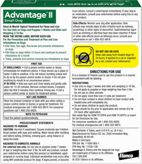 Advantage II Small Dog – Vet-Recommended Flea Treatment & Prevention for Dogs 3-10 lbs, 4-Month Supply