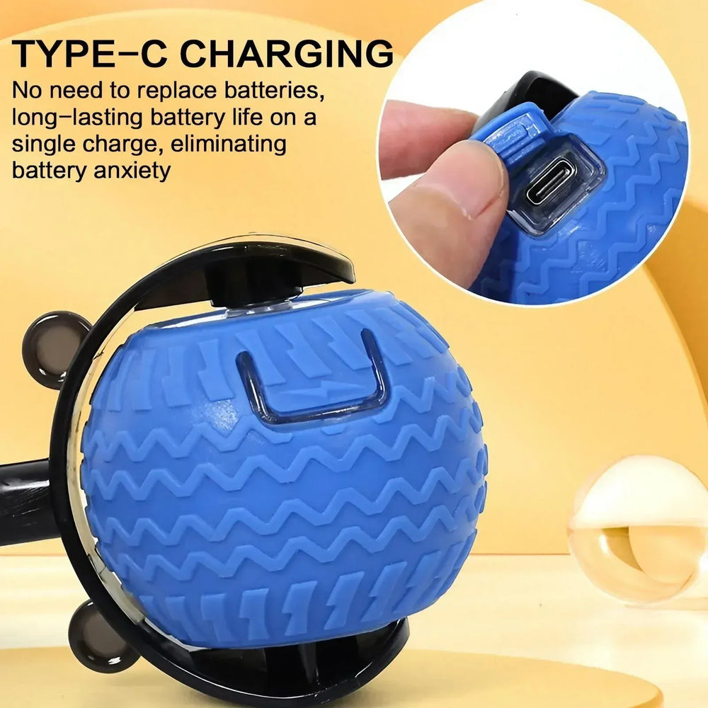 Automatic Cat Ball Toy - Smart Obstacle Avoidance 360° Rotation LED Lights