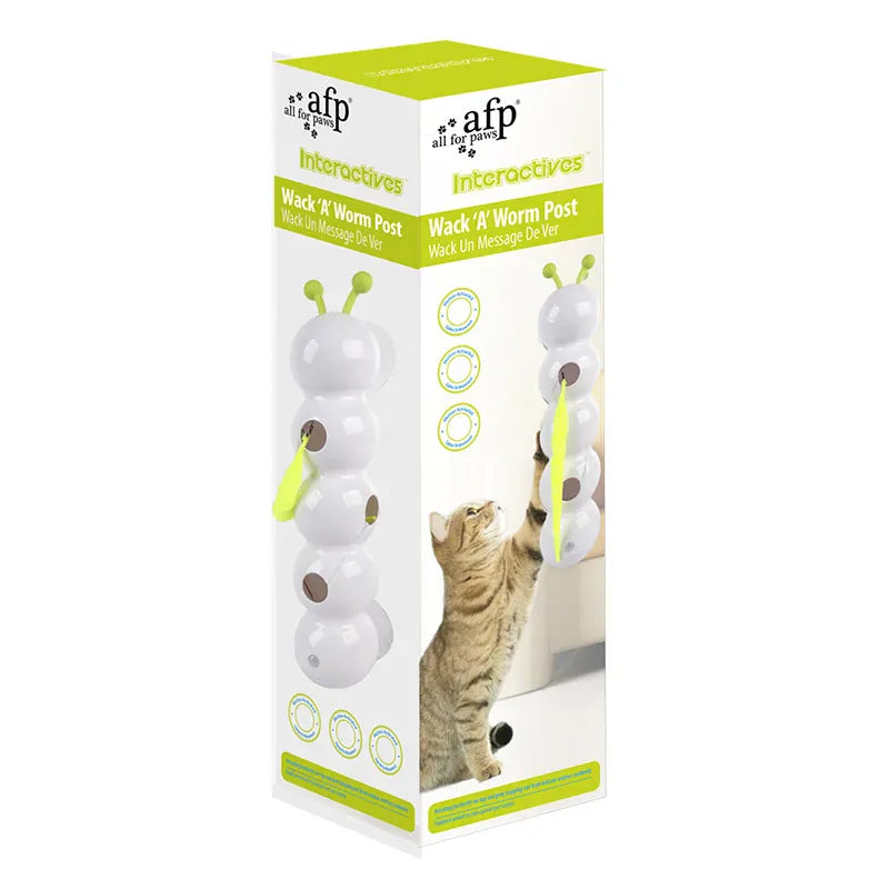 Automatic Cat Teaser Toy - USB Rechargeable Interactive Caterpillar Motion Sensor
