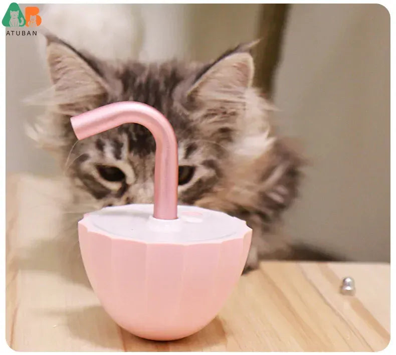 Automatic Laser Cat Toy - 360° Irregular Rotation Tumbler with Catnip Compartment