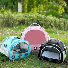 Aviation Approved Pet Carrier Backpack - Anti-Suffocation Travel Bag for Cats, Dogs, Birds & Rabbits with Thick Cotton Cushion