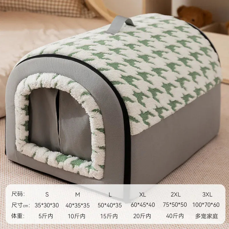 Big Dog Kennel Mat - Winter Warm Washable Bed for Medium & Large Dogs