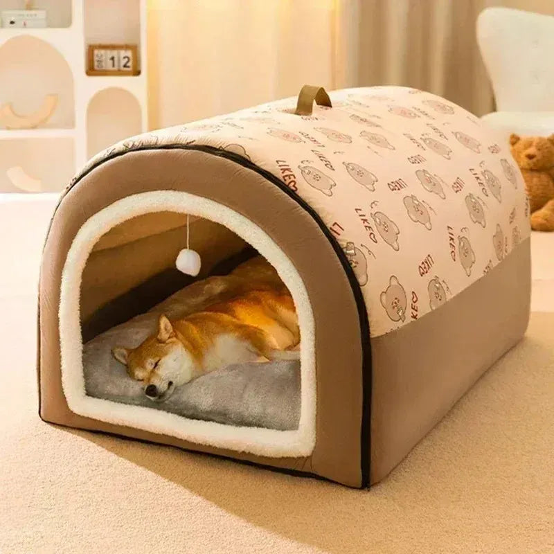 Big Dog Kennel Mat - Winter Warm Washable Bed for Medium & Large Dogs