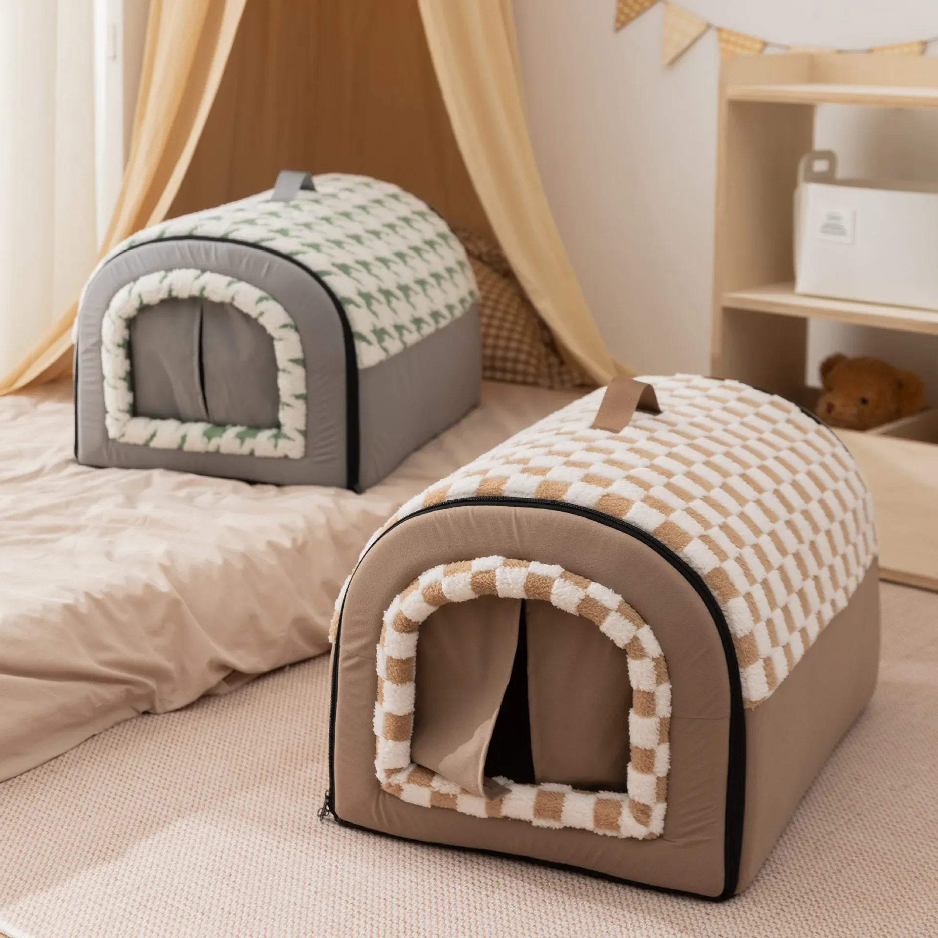 Big Dog Kennel Mat - Winter Warm Washable Bed for Medium & Large Dogs