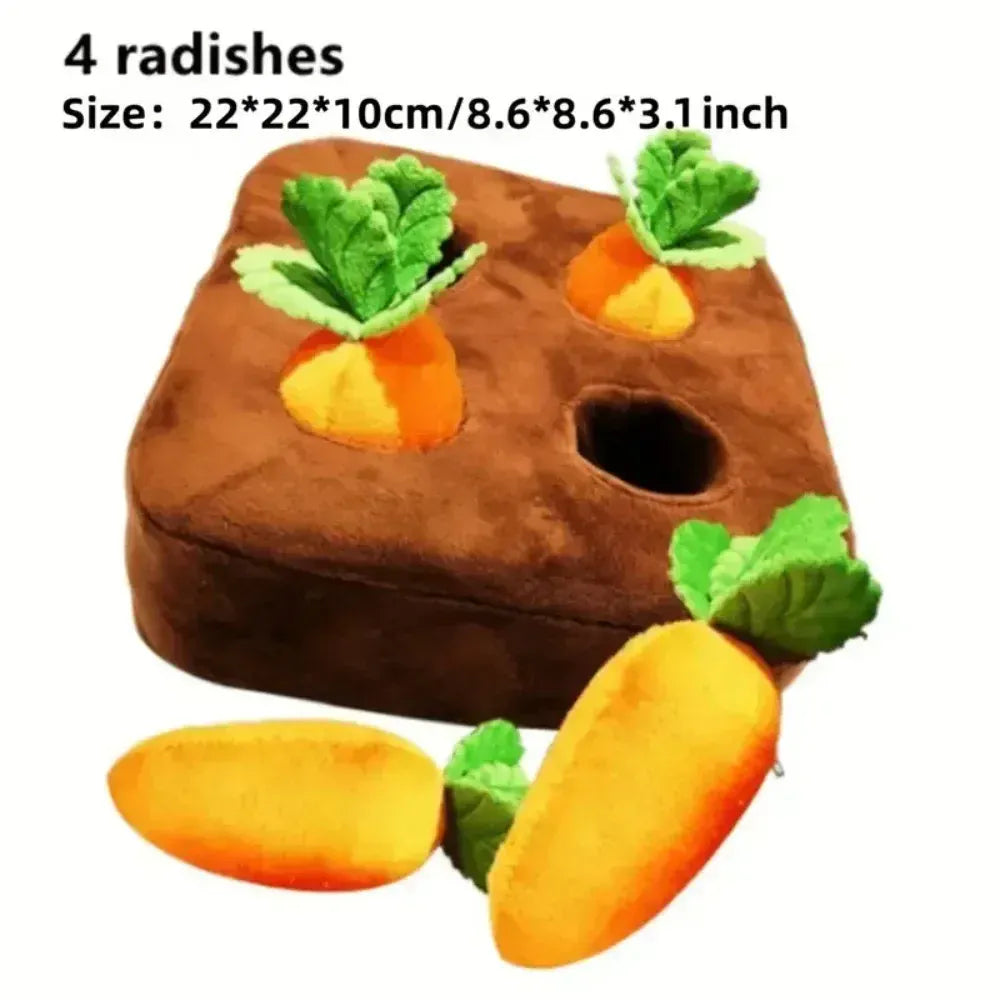 Carrot Snuffle Mat for Dogs & Cats – Interactive Puzzle Feeder Toy with Hiding Carrots