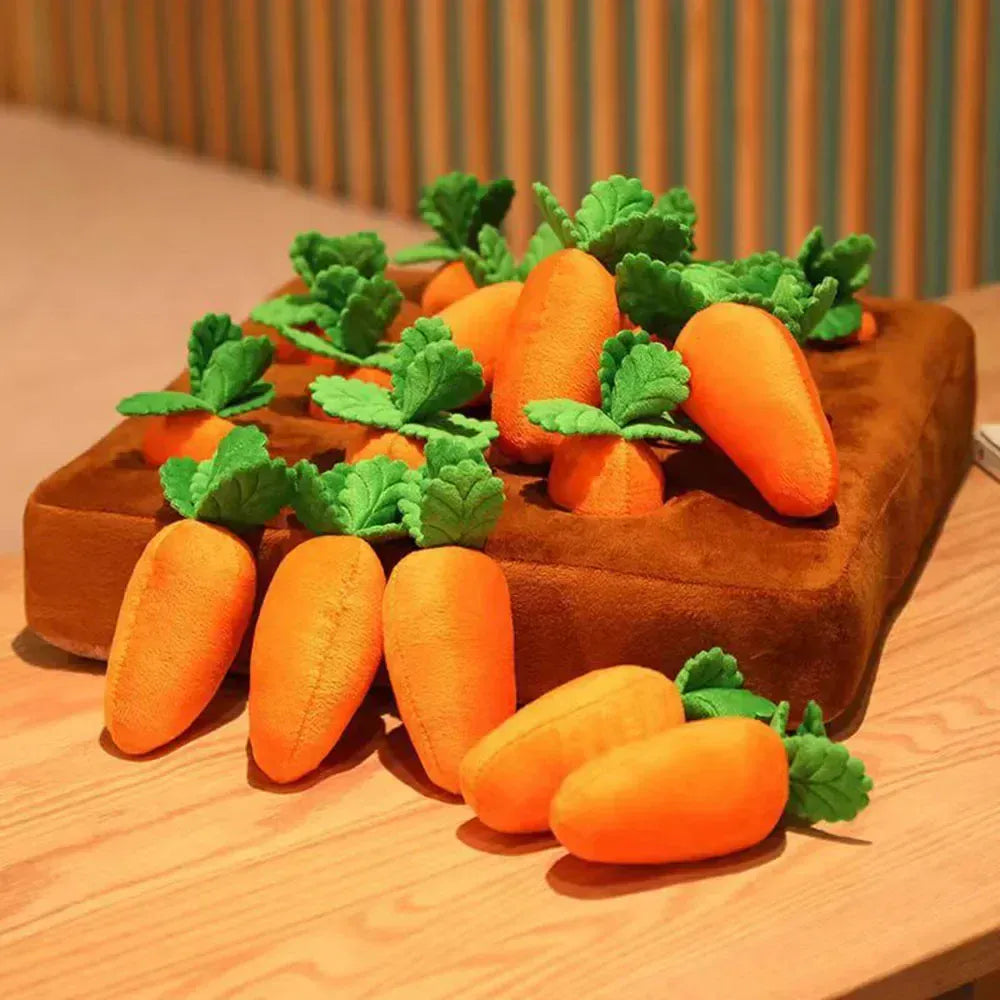 Carrot Snuffle Mat for Dogs & Cats – Interactive Puzzle Feeder Toy with Hiding Carrots