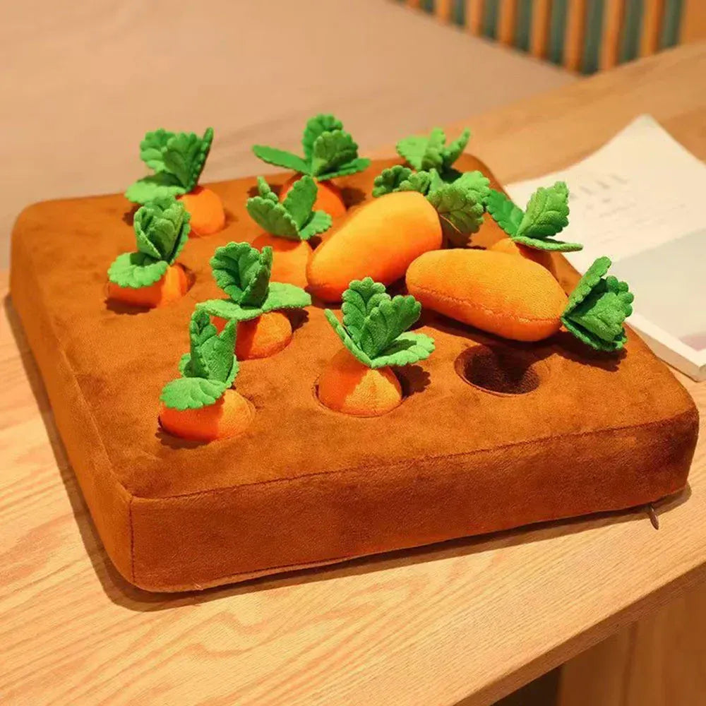 Carrot Snuffle Mat for Dogs & Cats – Interactive Puzzle Feeder Toy with Hiding Carrots