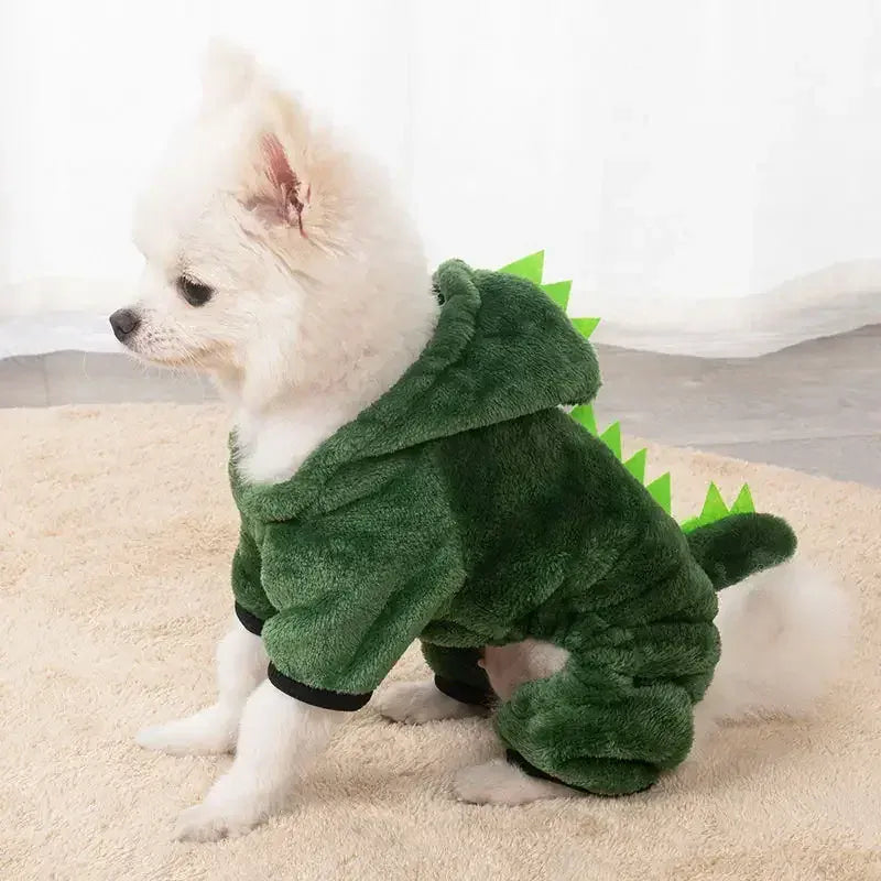 Cartoon Animal Dog & Cat Costume - Winter Warm Jumpsuit Pajamas