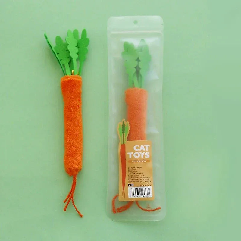 Cat Chew Toy Set with Bell - Interactive Teeth Cleaning & Training Toys