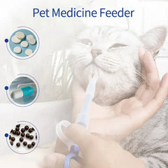 Cat & Dog Pill Shooter – Soft Tip Pet Medicine Dispenser, Liquid Feeding & Tablet Popper for Puppy & Kitten