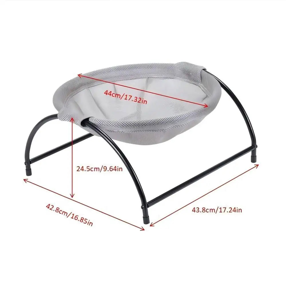 Cat Hammock Bed Stand - Detachable Easy Clean Pet Mat for Small Medium Cats