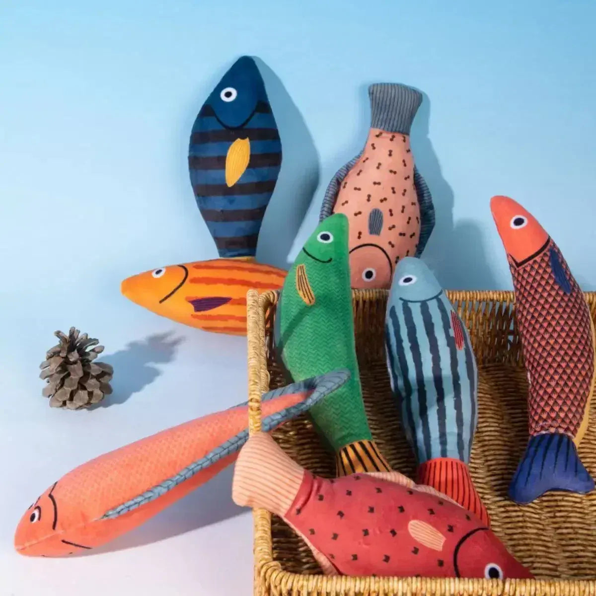 Catnip Fish Toy for Cats – Plush Simulation Fish with Interactive Chew & Pillow Design