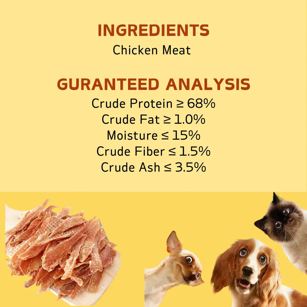 Chicken & Duck Jerky Dog Treats | Healthy Natural Dog Snacks for Small, Medium & Large Dogs | Real Chicken & Duck