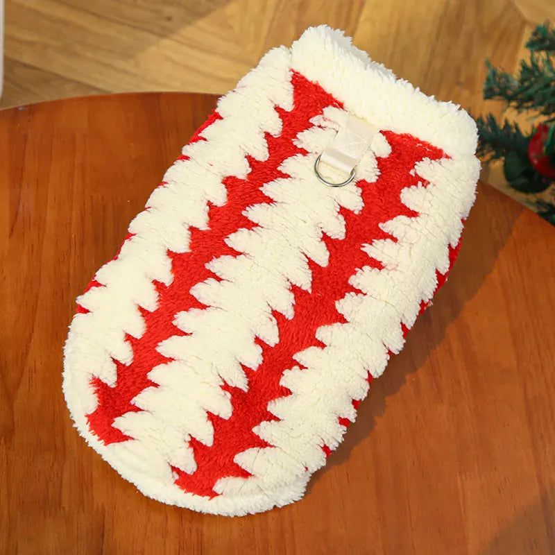 Christmas Day Cat Clothes & Dog Clothes | Autumn Winter Plush Pet Outfits | Holiday Cat & Dog Costume