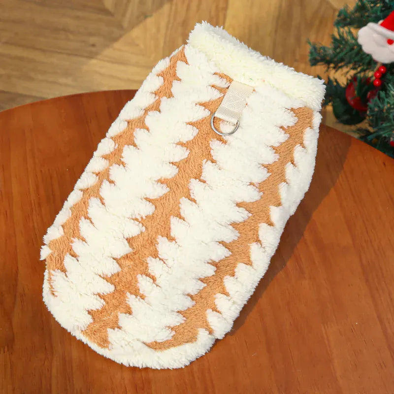 Christmas Day Cat Clothes & Dog Clothes | Autumn Winter Plush Pet Outfits | Holiday Cat & Dog Costume