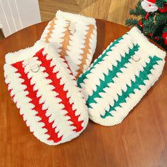 Christmas Day Cat Clothes & Dog Clothes | Autumn Winter Plush Pet Outfits | Holiday Cat & Dog Costume