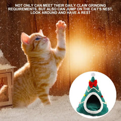 Christmas Pet House - Outdoor Rabbit Habitat Dog Tent Self Heating Cat Bed