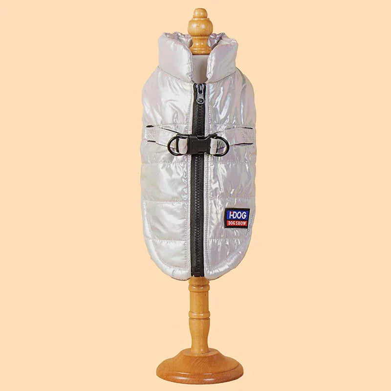 Christmas Waterproof Gradient Pet Vest – Warm Fleece Winter Jacket for Dogs & Cats | Autumn/Winter Pet Clothing