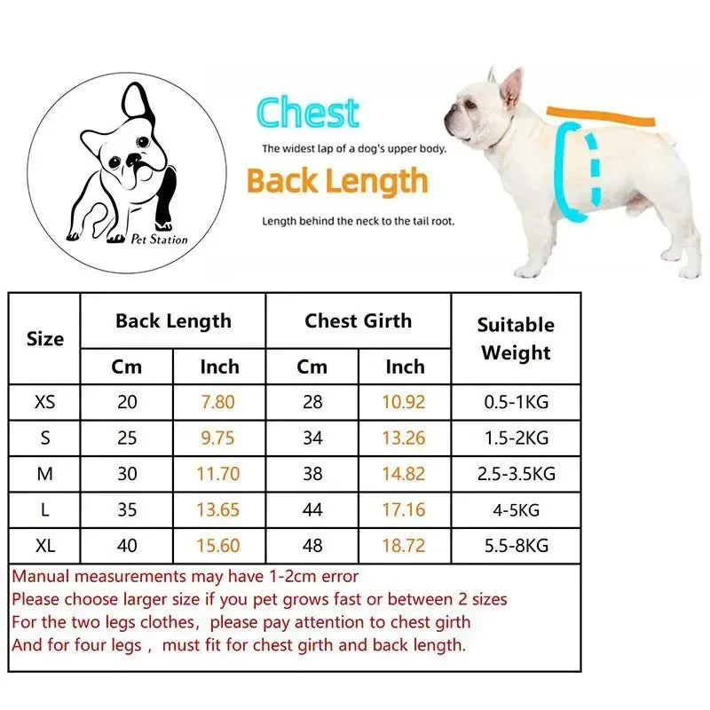 Classic Dog Vest | Autumn & Winter Wool Jacket for Small & Medium Dogs, Warm Pet Vest with Traction Buckle