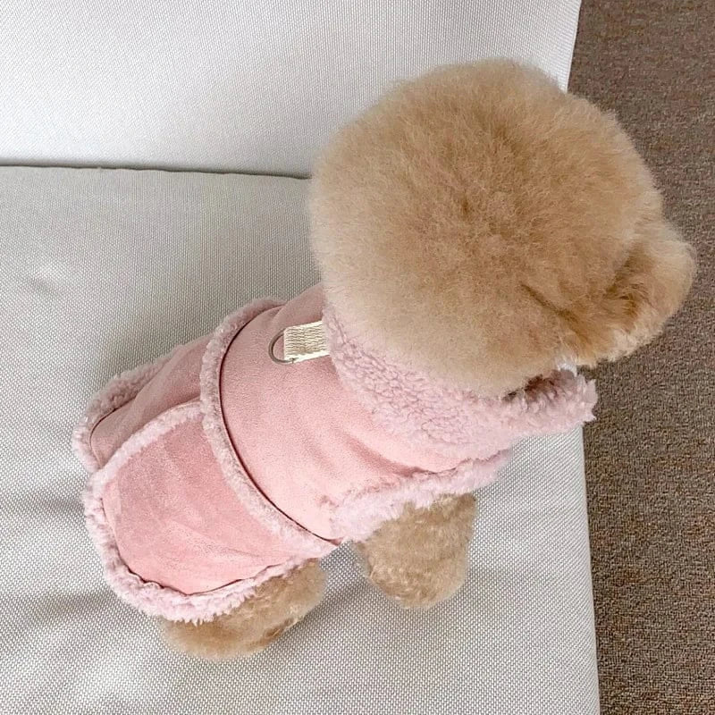 Classic Dog Vest | Autumn & Winter Wool Jacket for Small & Medium Dogs, Warm Pet Vest with Traction Buckle
