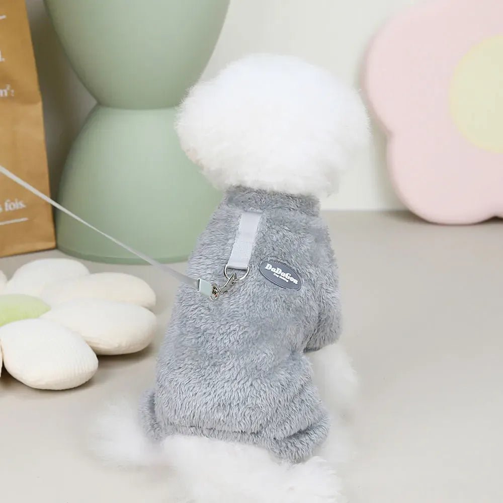 Coral Fleece Pet Vest - Soft Warm Sweater for Small Breeds & Cats