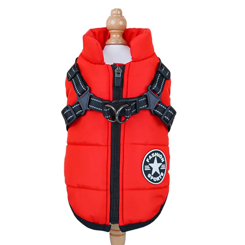 Cotton Pet Chest & Back Vest - Thick Warm Winter Coat for Dogs & Cats