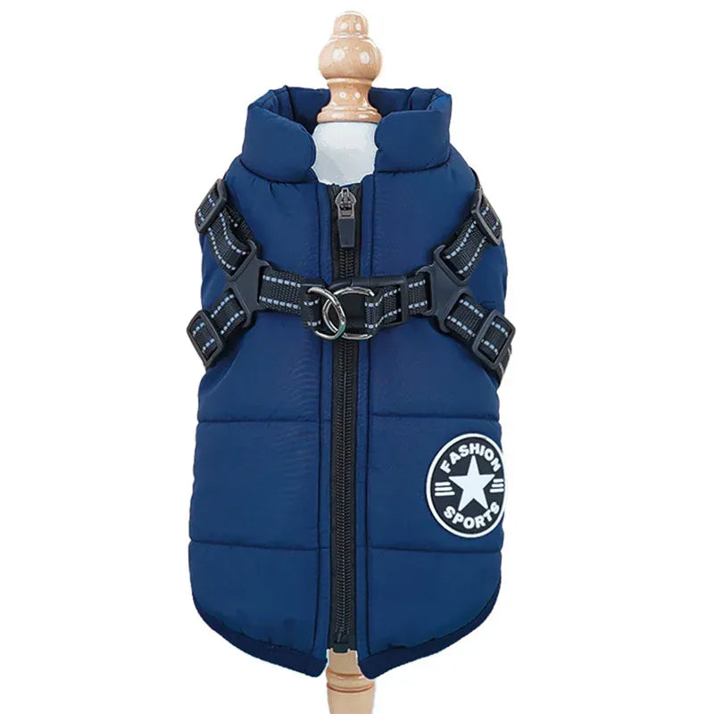 Cotton Pet Chest & Back Vest - Thick Warm Winter Coat for Dogs & Cats