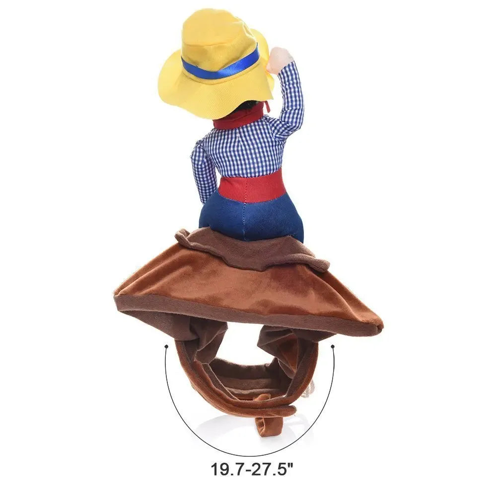 Cowboy Horse Saddle Costume for Pets – Funny Western Outfit for Dogs & Cats