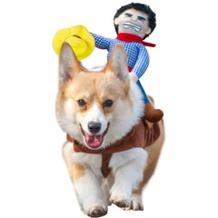 Cowboy Horse Saddle Costume for Pets – Funny Western Outfit for Dogs & Cats