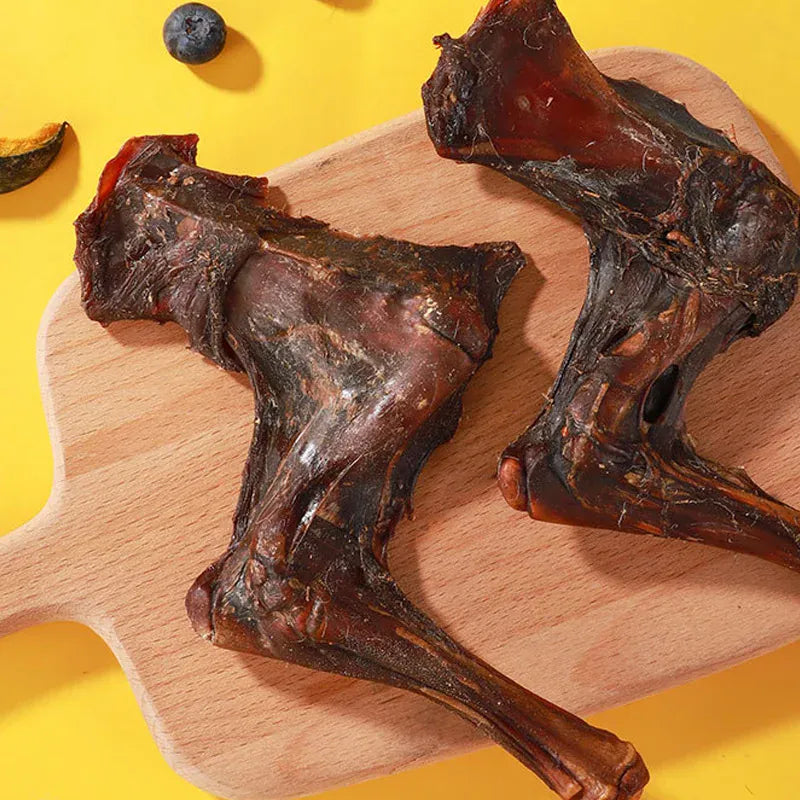 Crispy Dried Lamb Leg Bones - Dental Health Dog Chews for Adult Dogs & Puppies