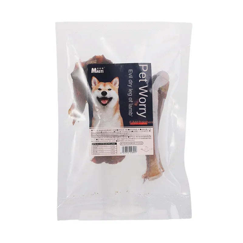 Crispy Dried Lamb Leg Bones - Dental Health Dog Chews for Adult Dogs & Puppies