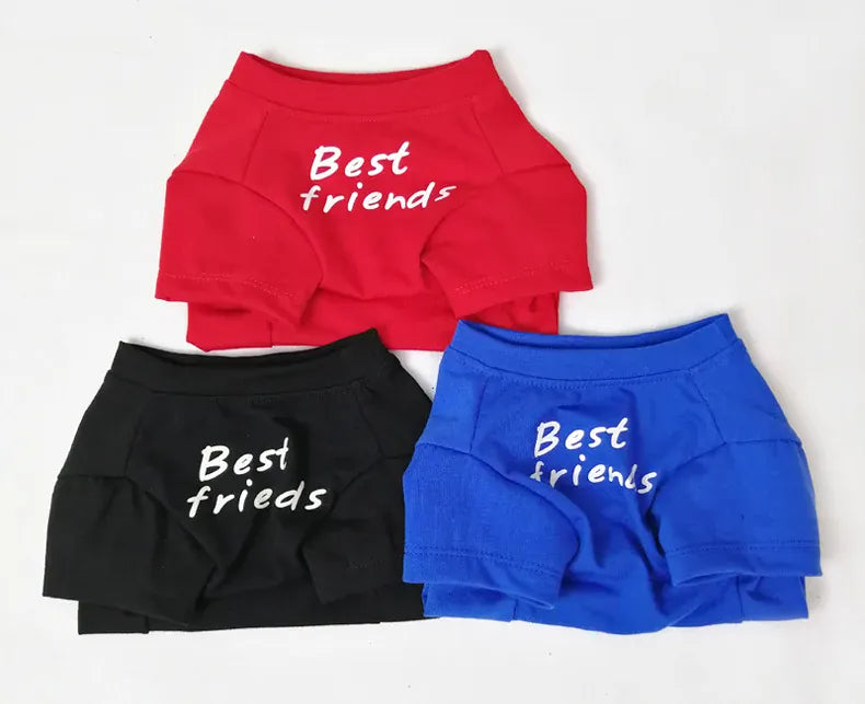 Cute Dog T-Shirt - Comfortable Cotton Apparel for Small & Large Dogs