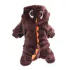 Dinosaur Dog Pajamas - Flannel Costume for Small Dogs & French Bulldogs