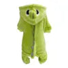 Dinosaur Dog Pajamas - Flannel Costume for Small Dogs & French Bulldogs