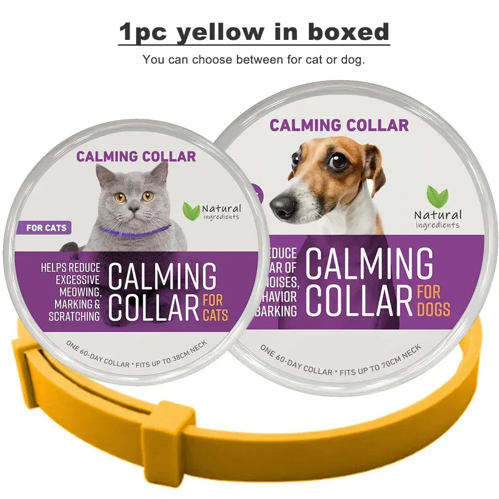 Dog Calming Collar - 60-Day Pheromone Anxiety Relief for Stress & Barking