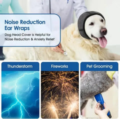 Dog Ear Muffs Hood - Waterproof Noise Cancelling for Swimming & Grooming