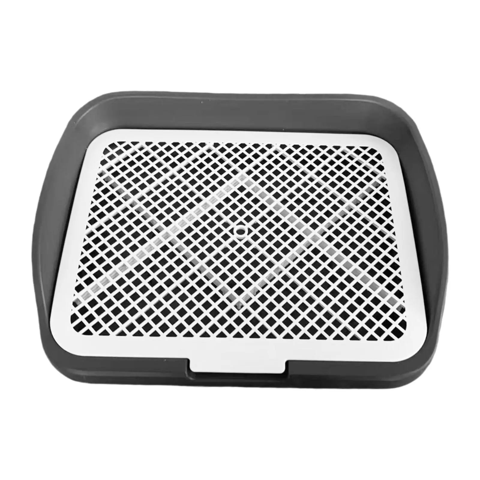 Dog Litter Box with Post - Indoor Potty Tray for Small Medium Dogs