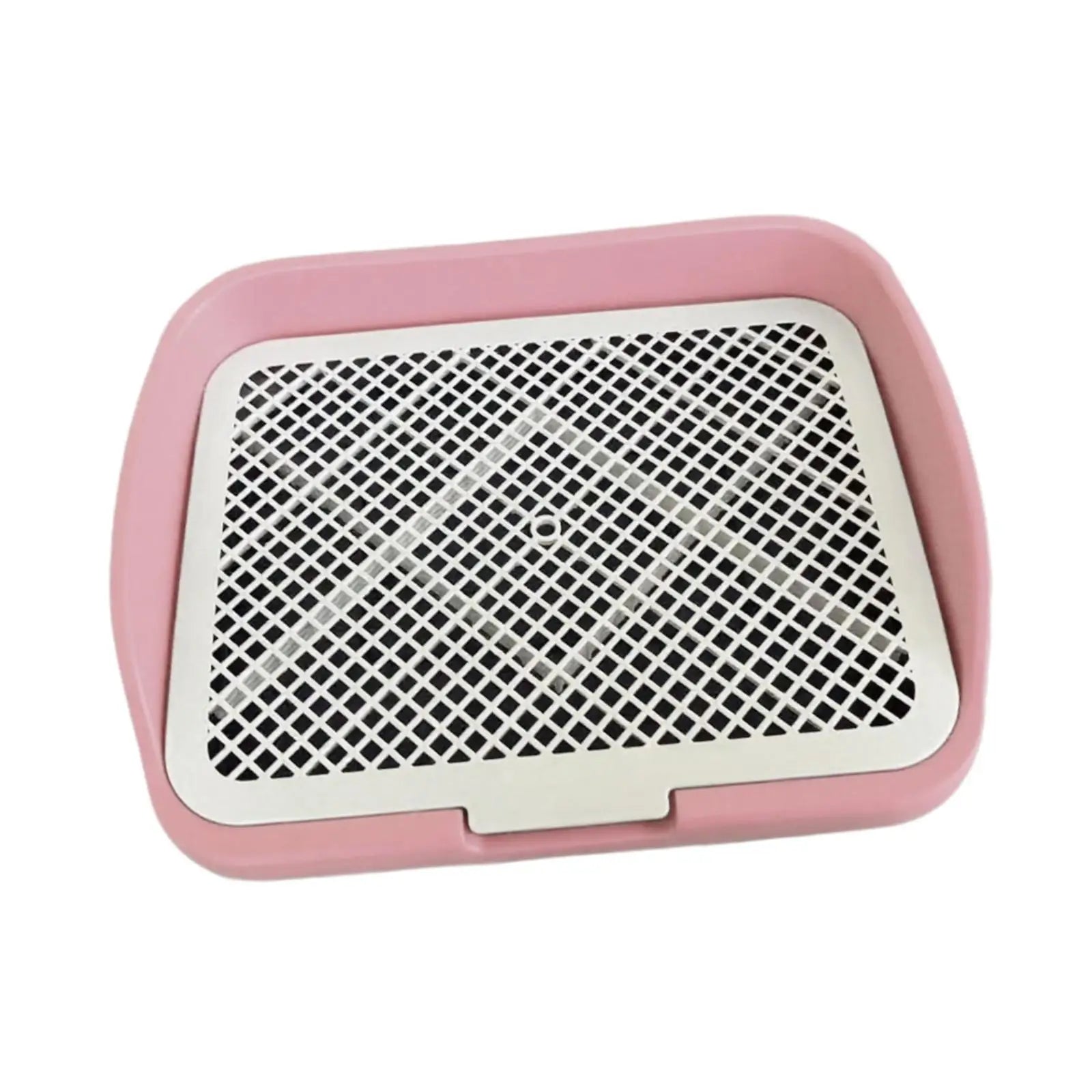 Dog Litter Box with Post - Indoor Potty Tray for Small Medium Dogs