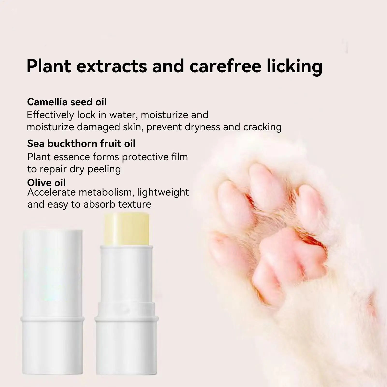 Dog Nose & Paw Balm – Moisturizing Paw Cream for Dogs & Cats, Cracked Nose & Paws Repair, Pet Feet Relief & Protection