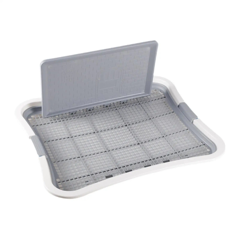 Dog Potty Tray with Post - Indoor Training Toilet for Dogs & Cats