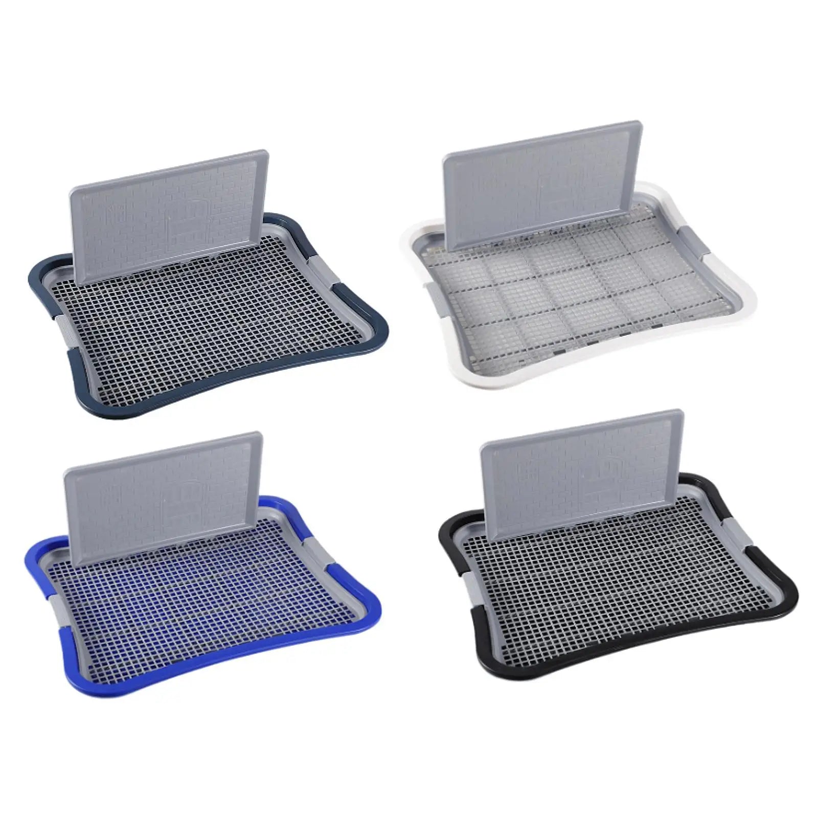 Dog Potty Tray with Post - Indoor Training Toilet for Dogs & Cats