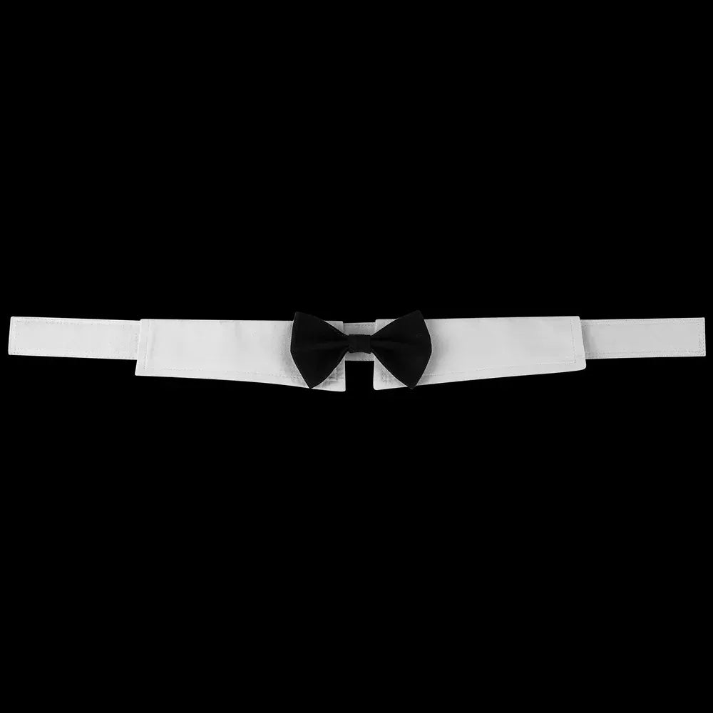 Dog Tuxedo Bow Tie - Adjustable Formal Collar for Weddings & Photos