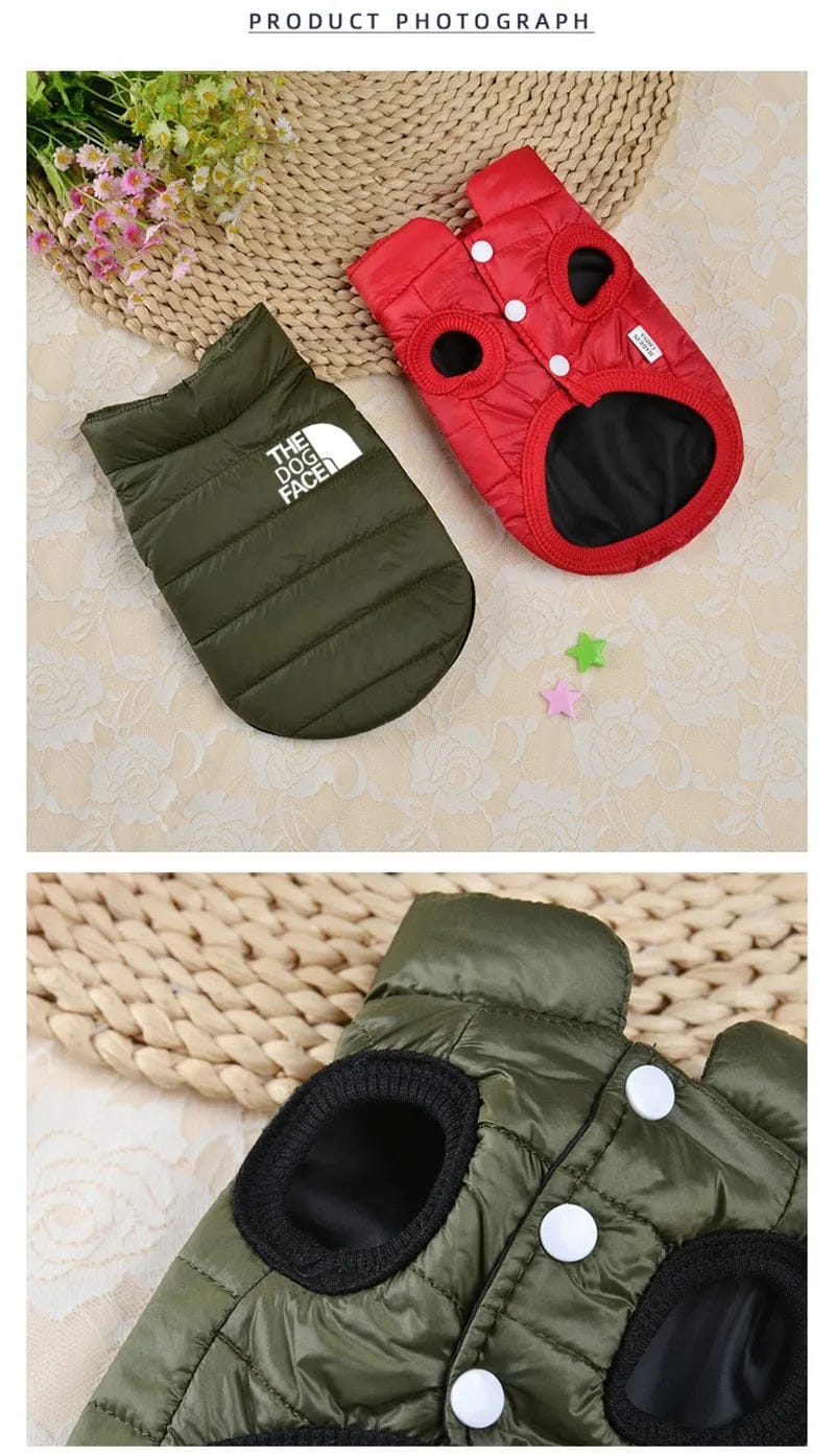 Double-Sided Dog Coat | Winter Warm Pet Vest for Small & Medium Dogs – Soft Puppy Clothes & Chihuahua Outfit