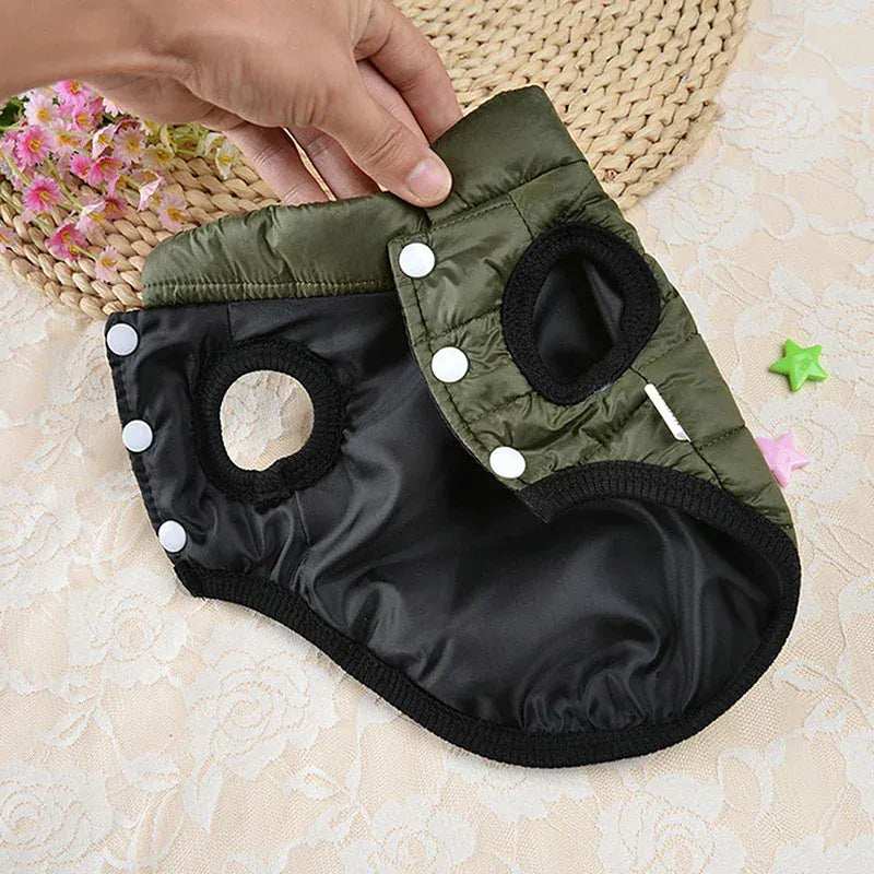 Double-Sided Dog Coat | Winter Warm Pet Vest for Small & Medium Dogs – Soft Puppy Clothes & Chihuahua Outfit