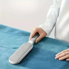 Double-Sided Pet Hair Remover Brush – Manual Lint Roller for Furniture, Car Seats & Clothing